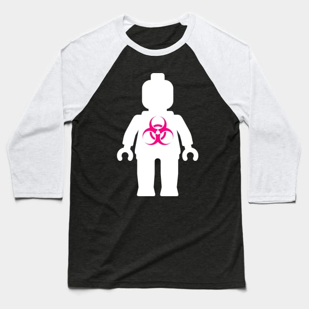 Minifig with Radioactive Symbol Baseball T-Shirt by ChilleeW